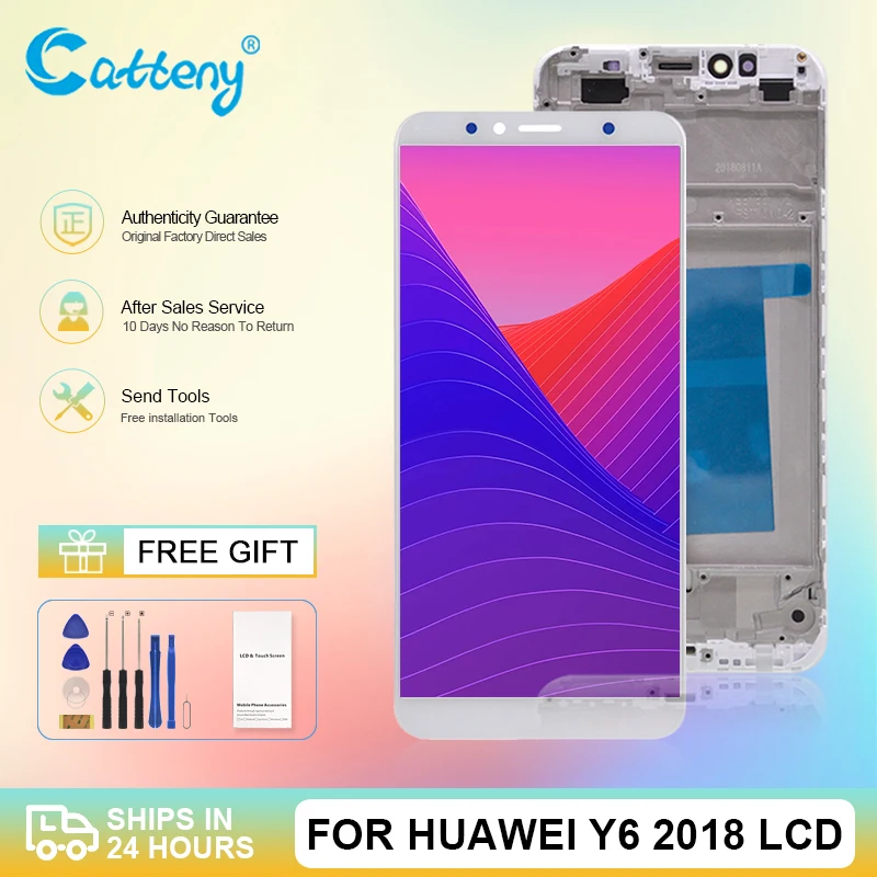 Оптовая Продажа Для Huawei Y6 2018 Дисплей С Сенсорным Экраном и Дигитайзер Y6 Prime 2018 LCD ATU L11 L21 L22 LX1 LX3 L31 L42 В сборе