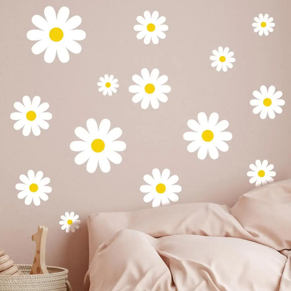 Замечательная наклейка на стену с мелким цветочным рисунком для гостиной, легко наклеиваемая наклейка на стену, влагостойкий домашний декор