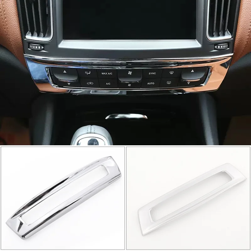 Для Maserati Levante 2016 2017 2018 2019 ABS Хромированная Кнопка режима центрального управления автомобилем Наклейка с отделкой рамки Аксессуары для интерьера