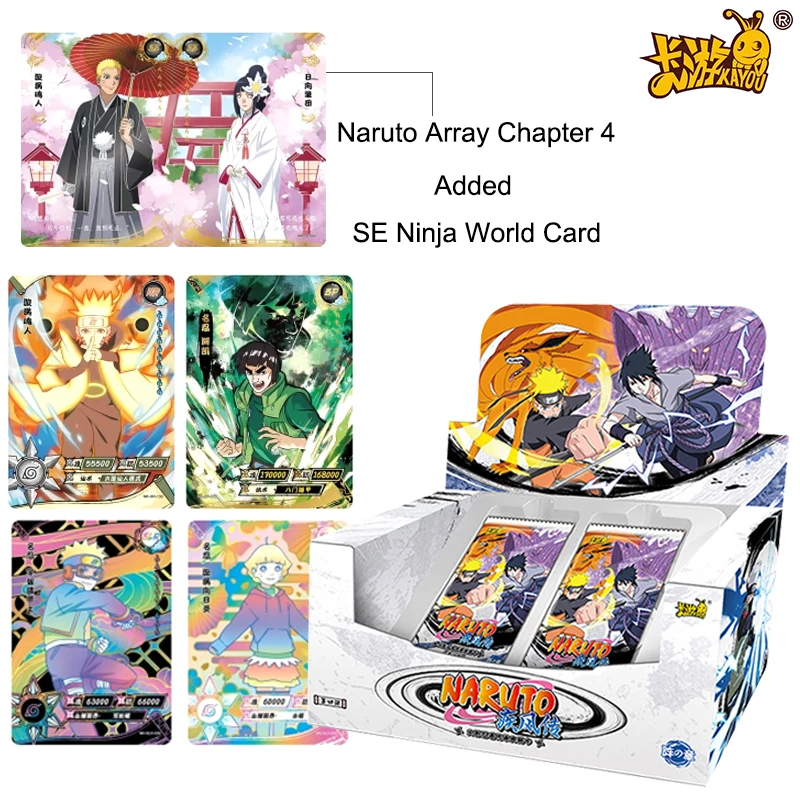Аниме Оригинал Naruto KAYOU Cards Chapter Of The Array Box Добавлены Коллекционные Карточки Мира Ниндзя Аниме Игры Подарки Для Детских Игрушек