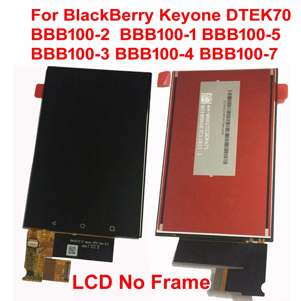 Оригинальный 4,5-дюймовый ЖК-дисплей, сенсорная панель, Дигитайзер в сборе, датчик для BlackBerry Keyone DTEK 70, телефон DTEK70 Pantalla
