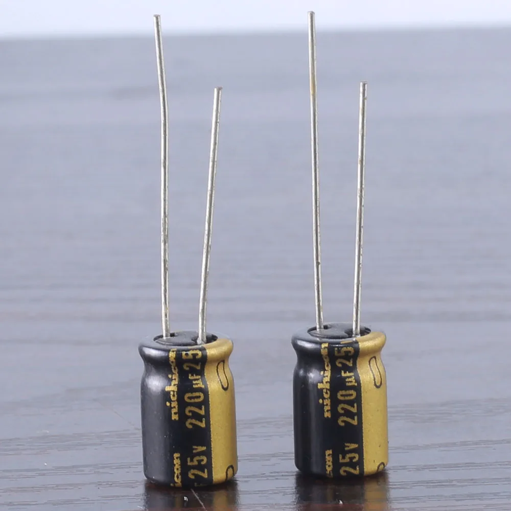 10ШТ колпачков аудиоконденсаторов Nichicon мощностью 100 мкф 25 В 100mfd 6,3 мм * 11 мм