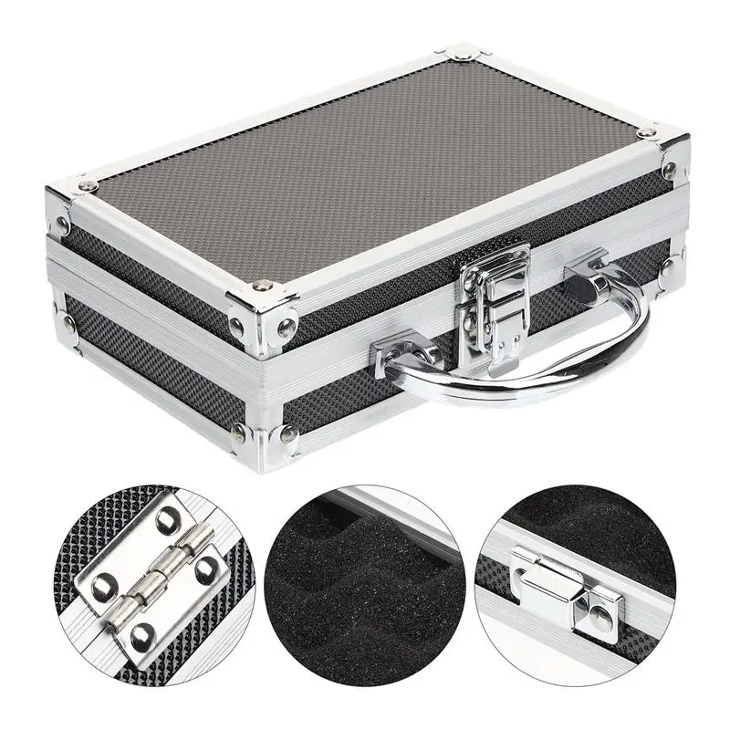 Ящик для инструментов из алюминиевого сплава Многофункциональный ящик для хранения инструментов портативный органайзер для инструментов