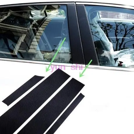 8 шт./компл. Модифицированная специальная углеродная волокнистая колонна ABC цветная пленка наклейки для украшения автомобиля стайлинг автомобиля для Фольксваген Гольф 6 Golf 7