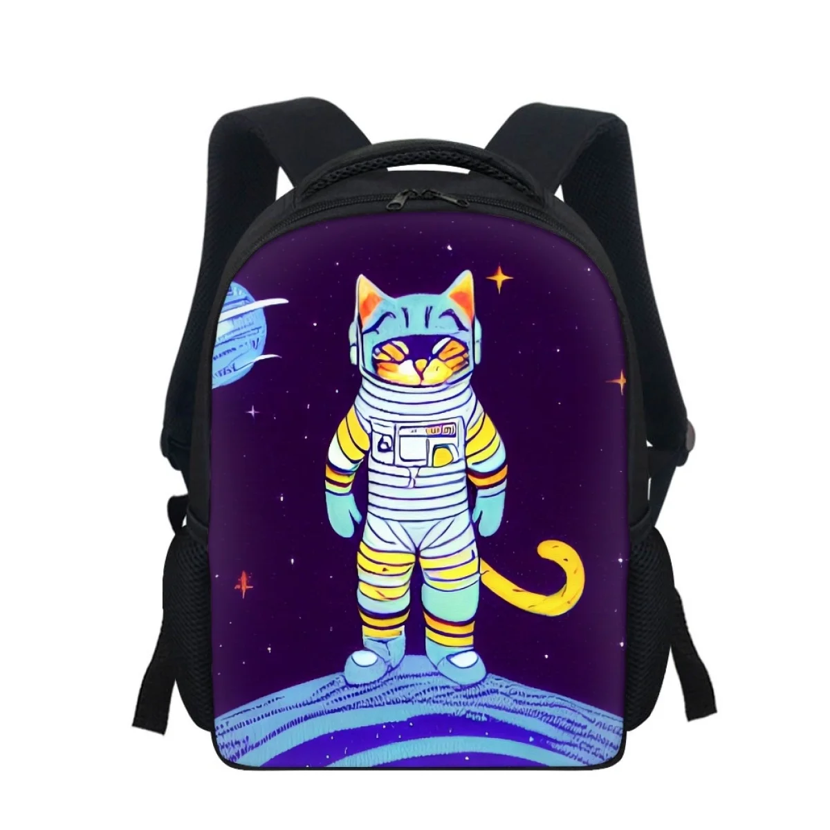 Школьные сумки Cute Cool Space Cat на тему животных для девочек и мальчиков, модный креативный рюкзак для женщин и мужчин, сумка для учеников средней школы