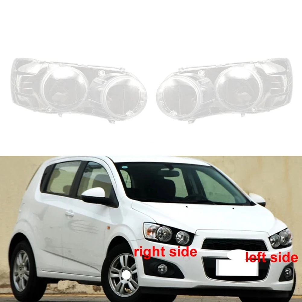 Абажур для левой фары автомобиля, Прозрачная крышка объектива, крышка фары для Chevrolet Aveo 2011 2012 2013