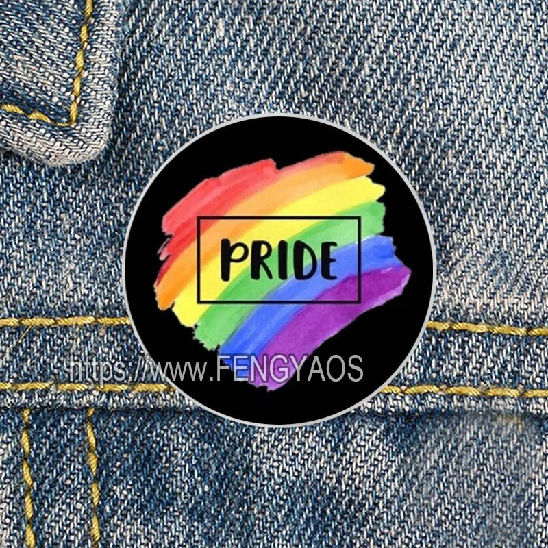 Радужные броши из нержавеющей стали в стиле панк, ЛГБТ, Гей, лесбиянка, булавки для воротника, значок гордости, подарок для друзей