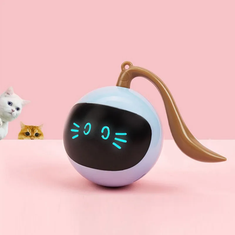Автоматическая Умная игрушка для кошек USB Интерактивный Электрический Прыгающий мяч, катящийся Прыгающий мяч, Самовращающиеся Игрушки для домашних животных, Котенка, Собаки, детей