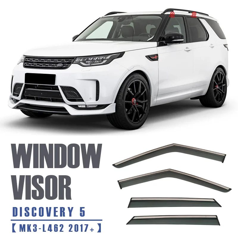 Для Land Rover Discovery 5 L462 2017-2022 Оконный Козырек Вентиляционные Козырьки Вентиляционный Козырек Ветрозащитные Козырьки Дождезащитные Козырьки