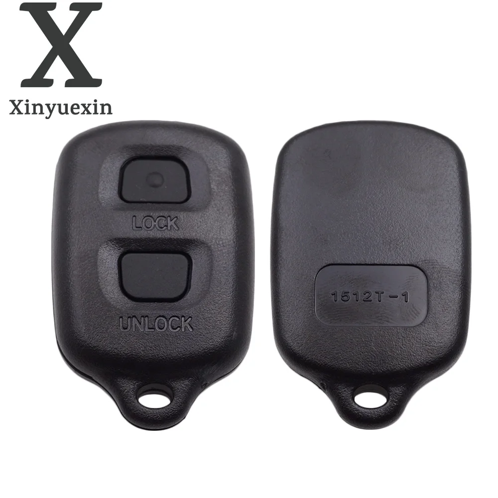 Замена Xinyuexin, чехол для дистанционного ключа автомобиля, подходит для Toyota RAV4 Corolla, вход без ключа, 2 кнопки без логотипа