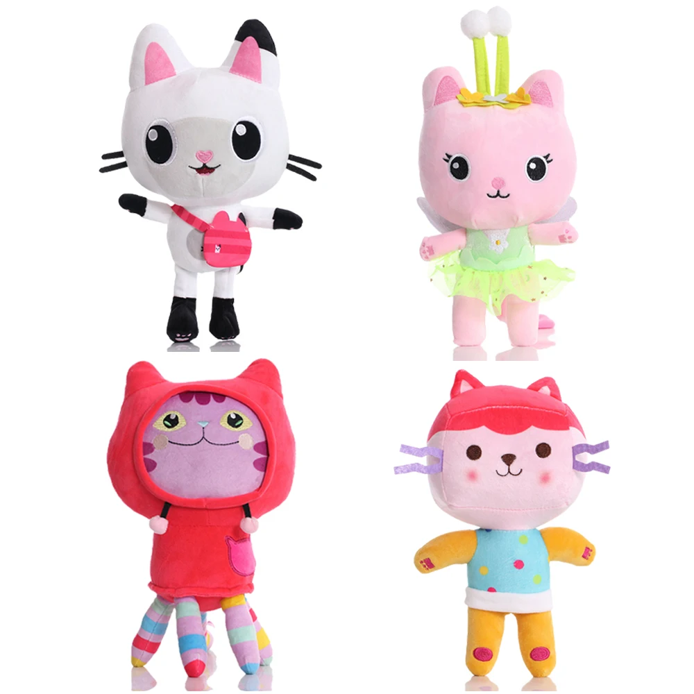 2022 Kawaii Gabby Кукольный домик Плюшевая игрушка Mercat Мультяшные мягкие игрушки Русалка Кошка Аниме Плюшевые куклы Подарки на День рождения для девочек
