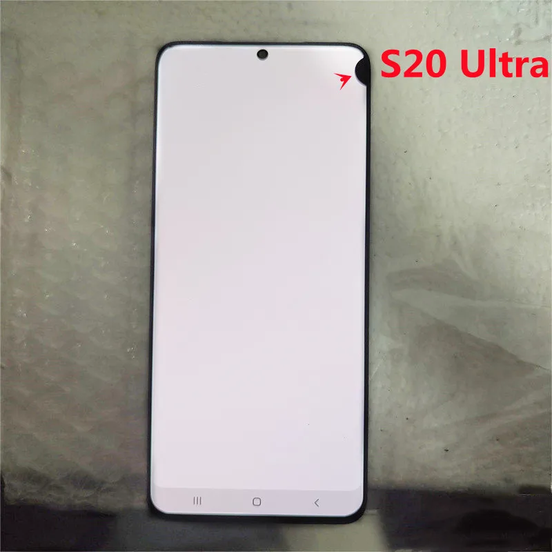 Оригинал для Samsung Galaxy S20 Ultra LCD G988G988F G988B/DS S20Ultra с рамным дисплеем сенсорный экран digitizer с черными точками2