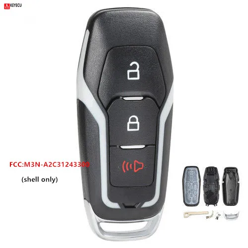 Замена Keyecu Smart Prox Remote Key Shell Case Fob 2 + 1 Кнопка для Ford F150 F250 F450 350 Super Duty M3N-A2C31243300