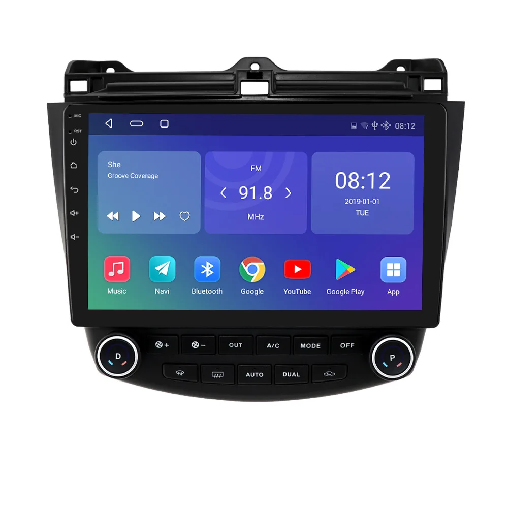10-дюймовый Android-автомобиль без CD DVD GPS-плеера GPS-навигация АВТО для Honda Accord 7 2003-2007 радио стерео аудио 8G 128G