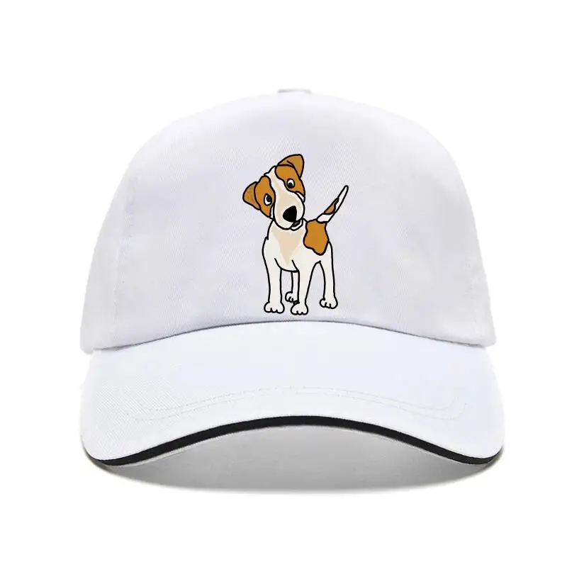 Прохладный забавный щенок джек рассел терьер собака законопроект качество шапки хлопок мода печатных мужчин шляпа прохладный смешные человечки Билл шляпа Бейсбол Калифорния