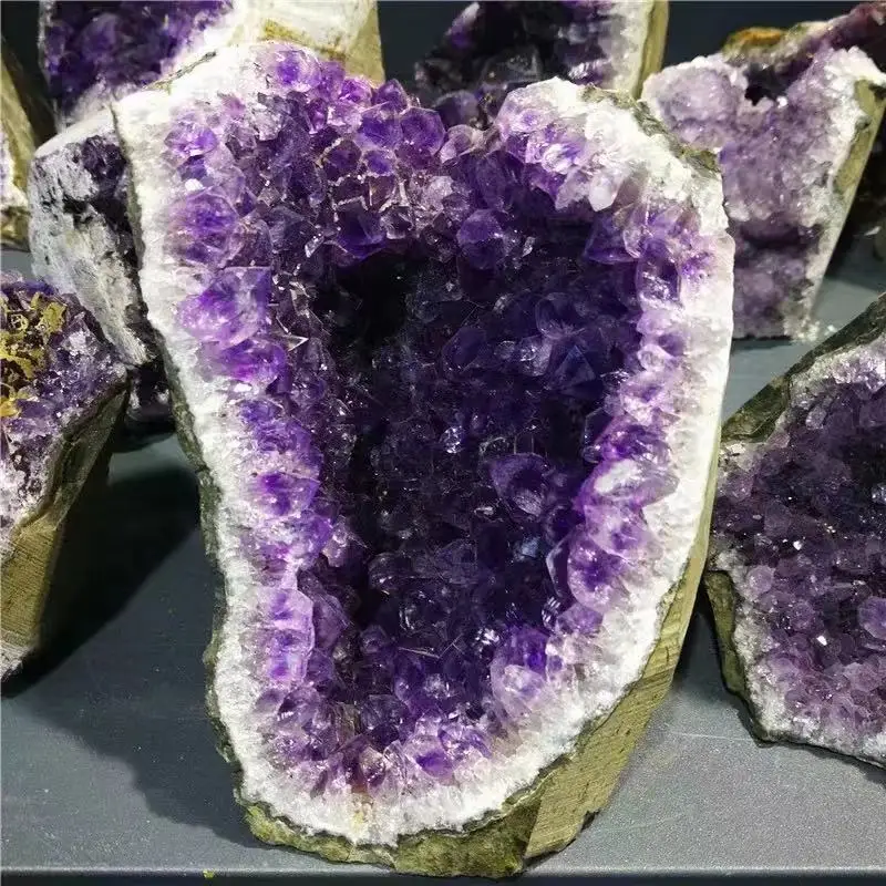 1шт Натуральный Фиолетовый кристалл, Аметистовые Кластеры, Жеода 2000 г-6900 г для украшения дома