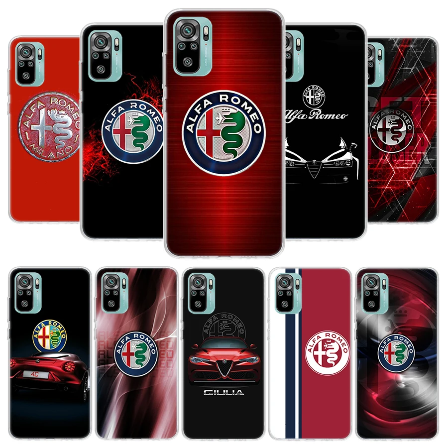 Роскошный Чехол Alfa Romeo Cover Для Телефона Xiaomi Redmi 10C 10A 10 9C 9A 9 9T 12 12C 8 8A 7 7A 6 6A S2 K20 K30 K40 Pro Coque Phone