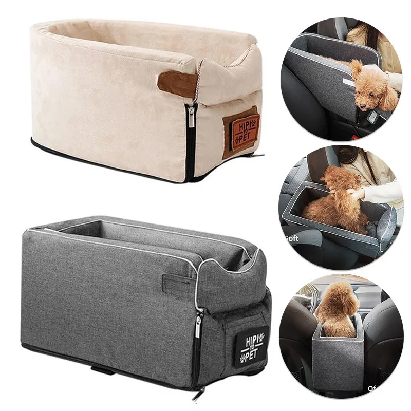 Автокресло для собак, кровать, переноска для собак, автомобильное центральное автокресло для собак, кровать, переносная переноска для маленьких собак, кошек, безопасная дорожная сумка