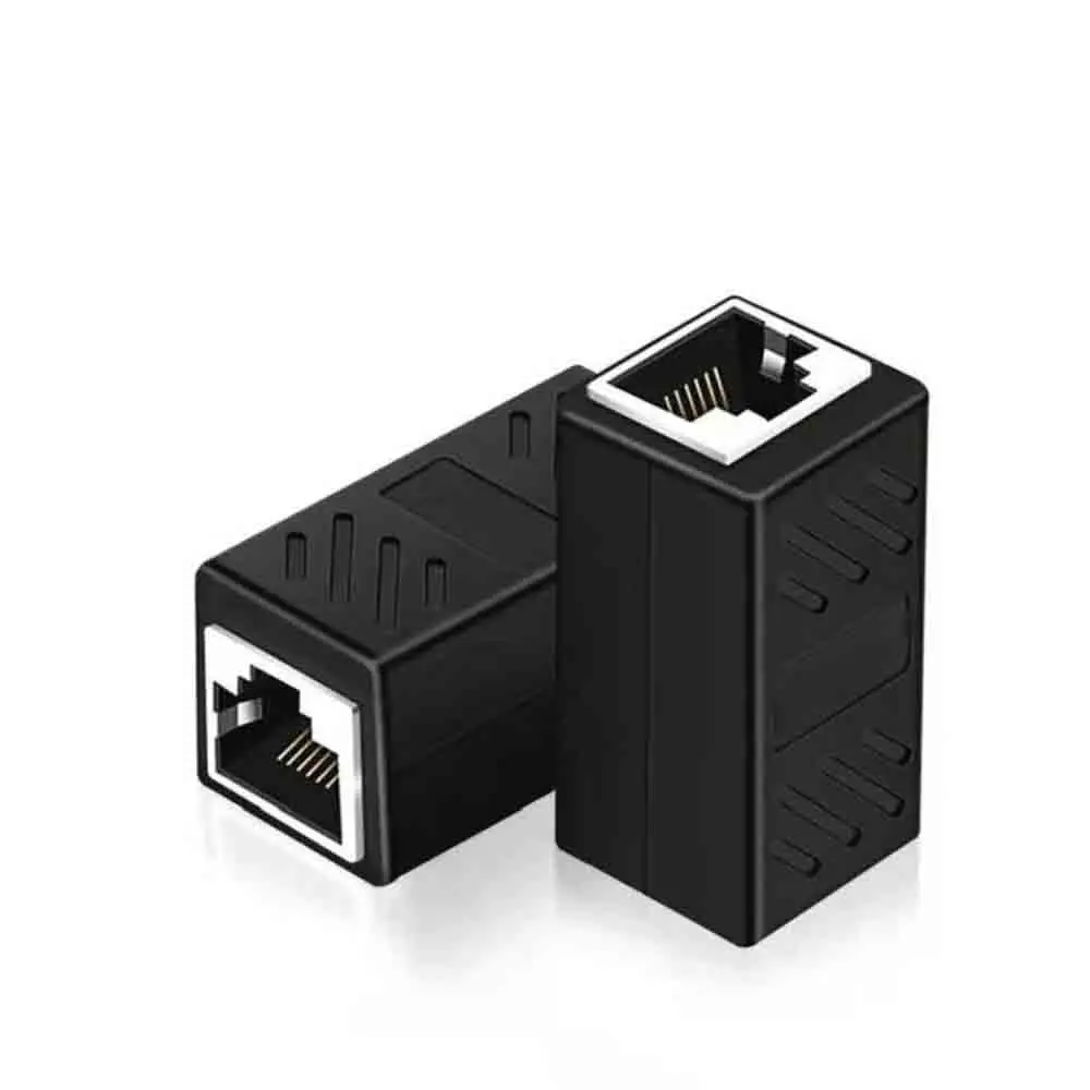 Разъем RJ45 Cat7/6/5e Сетевой адаптер Ethernet от розетки к розетке 8P8C Сетевой удлинитель-удлинитель для кабеля Ethernet