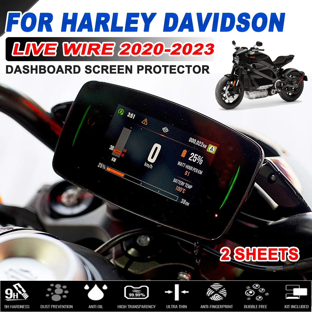 Для Harley Davidson LiveWire Live Wire 2020 - 2022 2023 Аксессуары для мотоциклов Кластерная пленка для защиты от царапин, защитная пленка для экрана