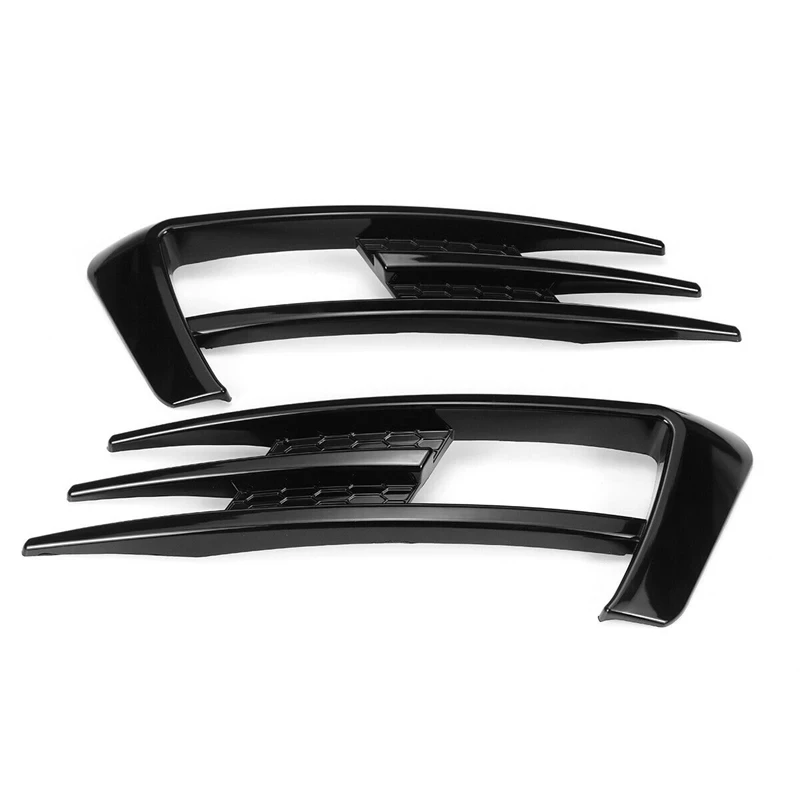 Для Golf 7 MK7 2013-2017 Глянцевый Черный Бампер Автомобиля Противотуманные Фары Решетка Радиатора Накладка