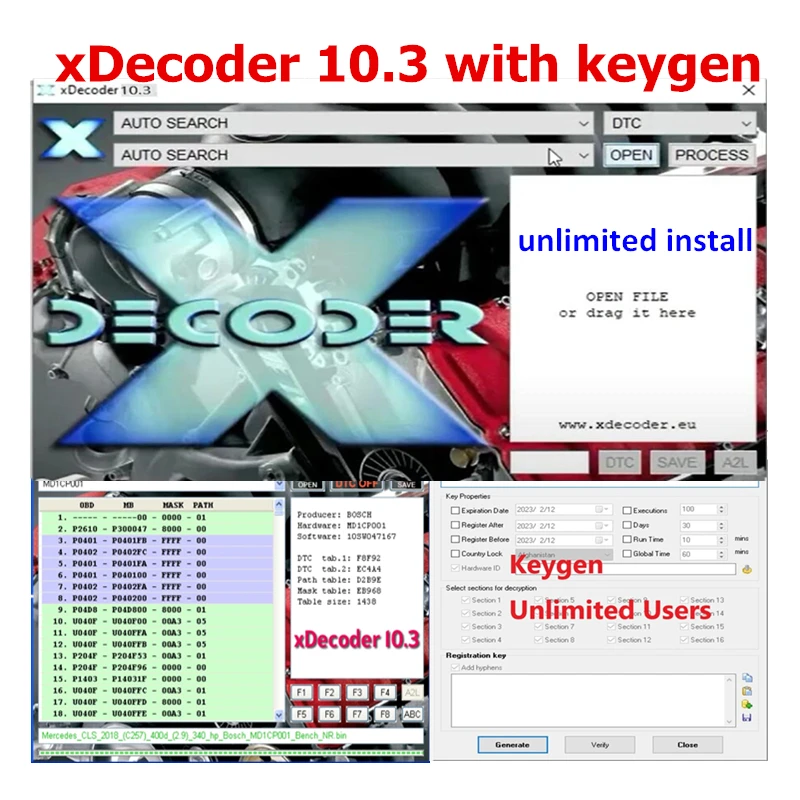 Новый Xdecoder 10.3 Для Удаления Dtc С Бесплатной Лицензией Keygen 2022, Полностью Активированный Клапан Dpf Egr Отключает Adblue Неограниченно Для многих Ноутбуков