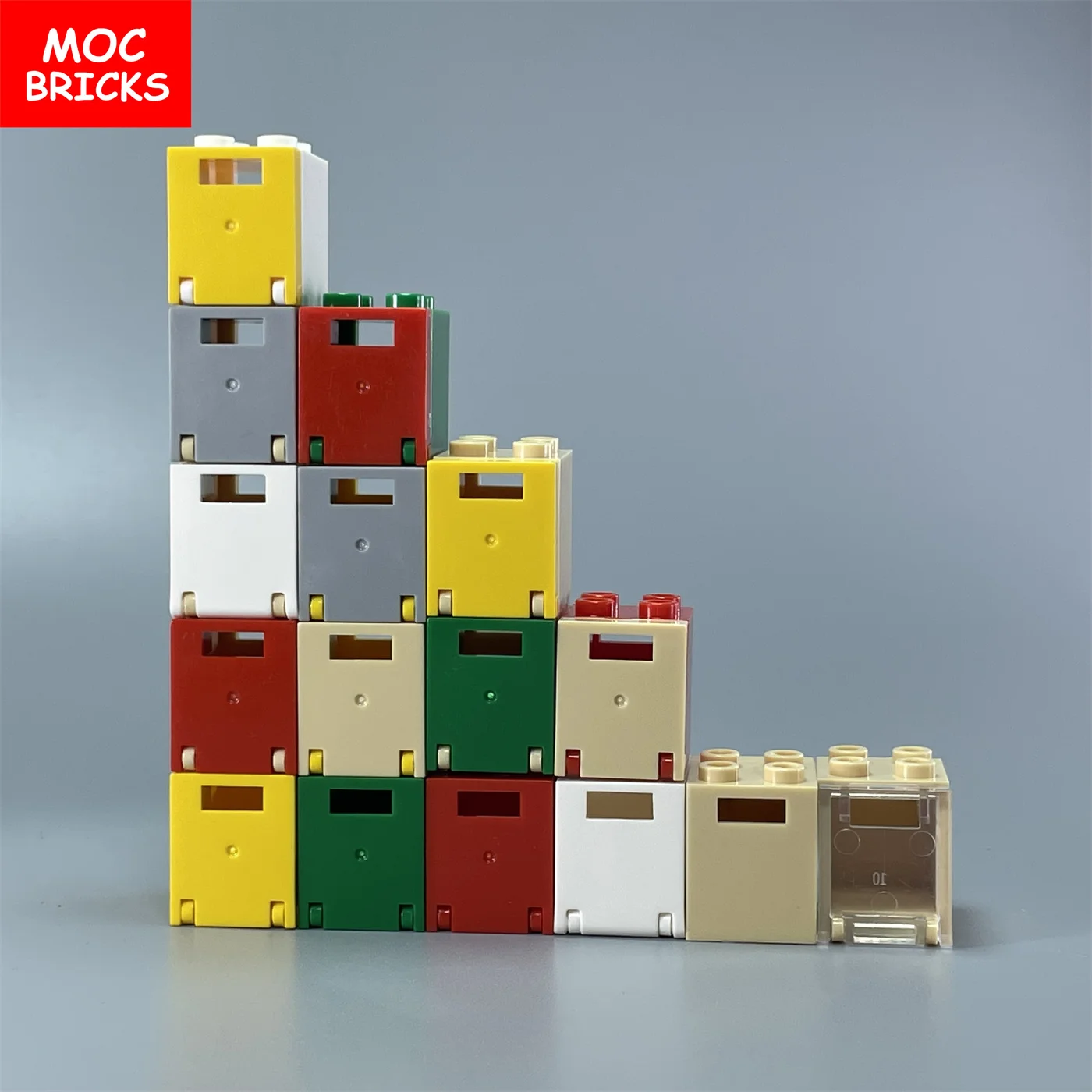 MOC Bricks Комбинированные Коробки Контейнеры Шкаф 2x2x2 Совместимые Детали для сборки 4345 4346 Строительных блоков Детские Игрушки