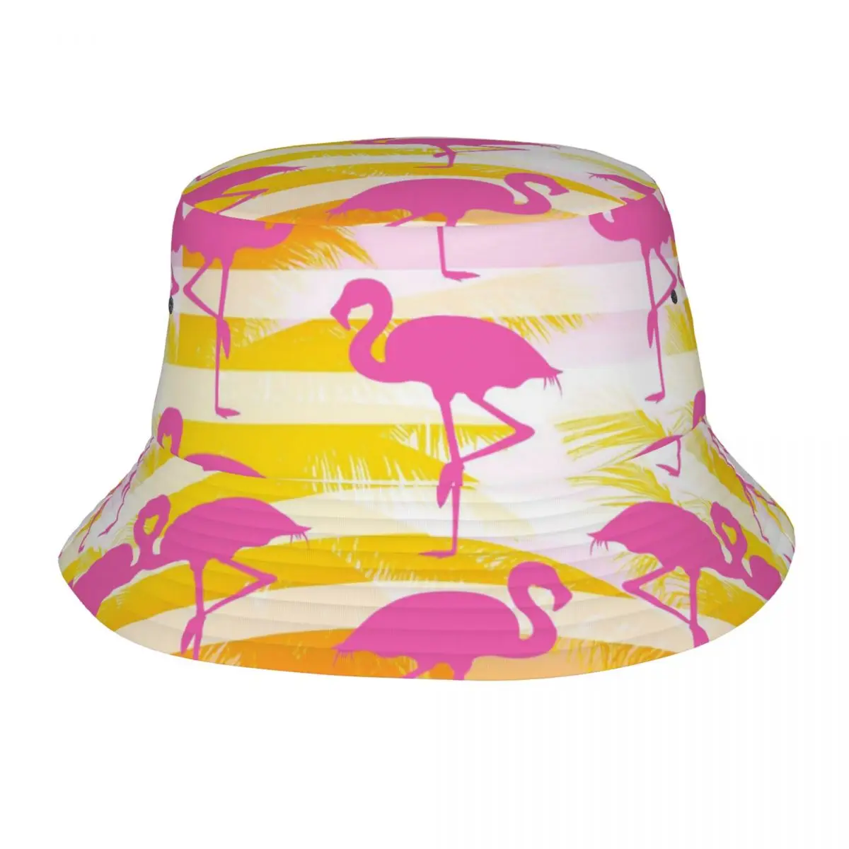 Новые летние Шляпы-ведерки с розовым фламинго для женщин и мужчин, Уличные Складные шляпы-бобры для рыбаков, Фетровые шляпы для девочек и мальчиков
