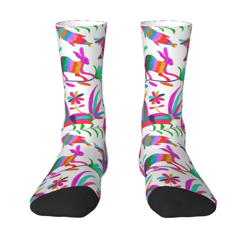 Модные Мужские Мексиканские Носки Otomi Animals Dress Socks Унисекс Удобные Теплые Носки С 3D Принтом В Народном Стиле Для Экипажа