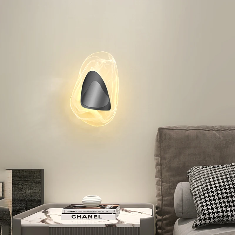 Прозрачные стеклянные настенные светильники Освещают Роскошную прикроватную лампу для спальни, современный светодиодный фон для прохода в гостиную, Декор стен, настенные светильники