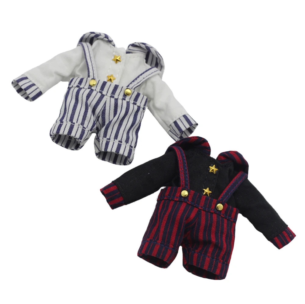 Одежда в полоску для куклы BJD 1/12, 26-суставное тело, 15 см, мини-Obitsu11, аксессуары для кукол, игрушки