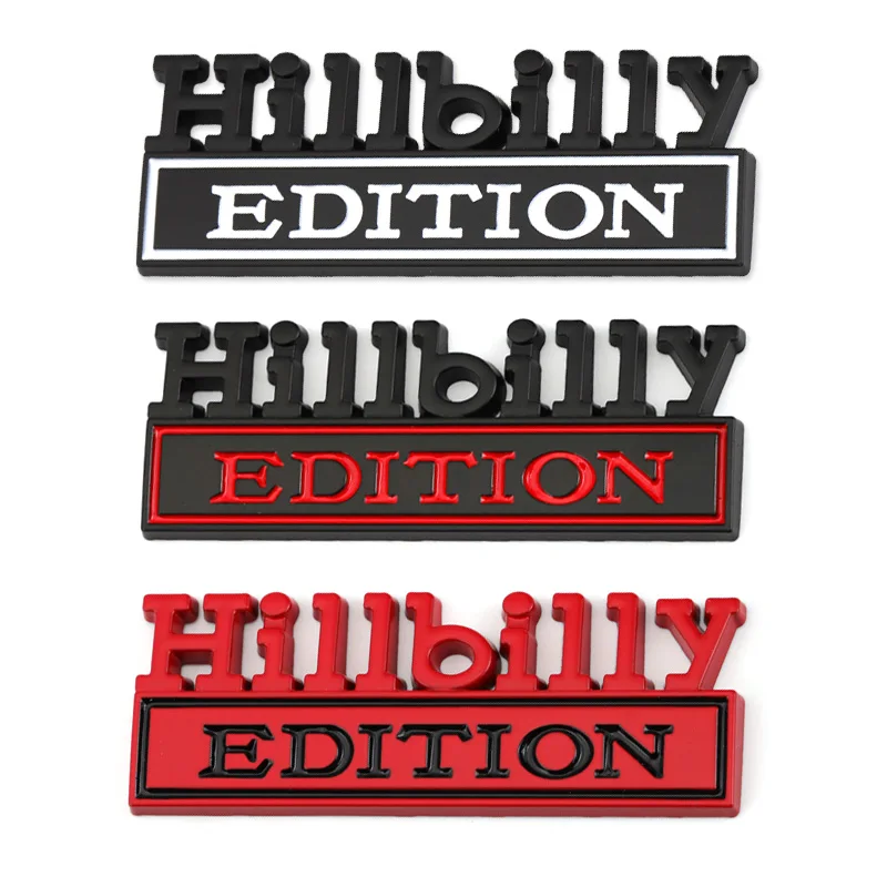 Автомобиль Hillbilly Logo Edition Значок Эмблема Наклейка Решетка Радиатора для Jeep Ford F150 F250 F350 Chevy Silverado 1500 2500 Chevrolet C10 C15