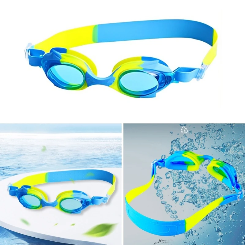 Детские очки для плавания с защитой от запотевания, Очки для плавания с быстрой регулировкой ремешка, детские очки для плавания высокой четкости