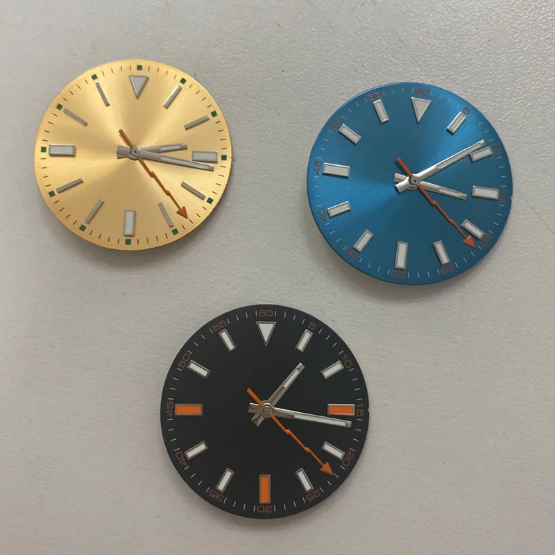 Циферблат часов с буквальными стрелками для Mingzhu 2813 для Miyoda 8215 821A, Запчасти для ремонта автоматического механического механизма, аксессуары для часов