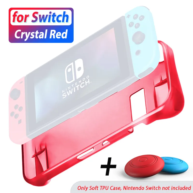 для хранения Nintendo Switch, мягкий прозрачный чехол, защитный чехол для консоли Nintendo Switch, аксессуары из ТПУ