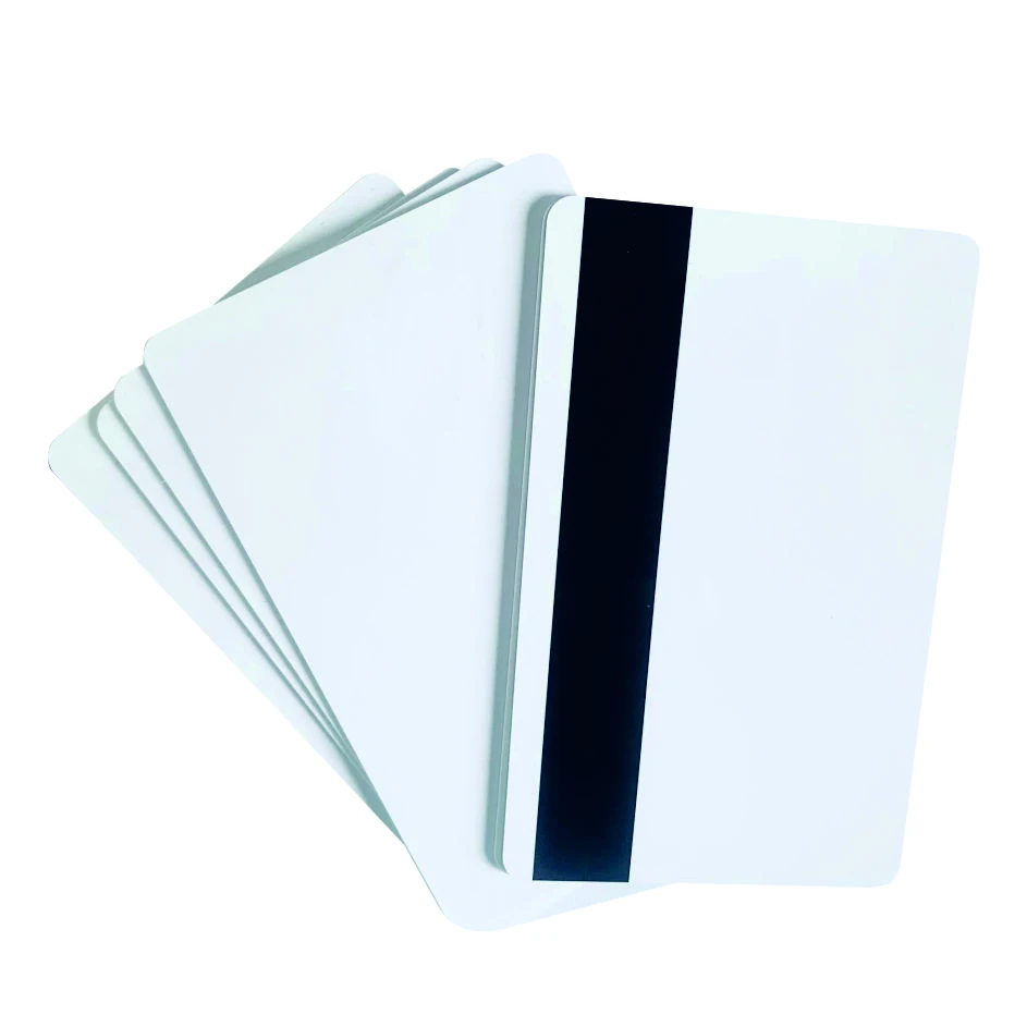 10шт ПВХ Пустые Белые пластиковые карты LoCo или 2750 OE Hi-Co 3-дорожечная Магнитная карта с магнитной полосой для печати на карточном принтере CR80