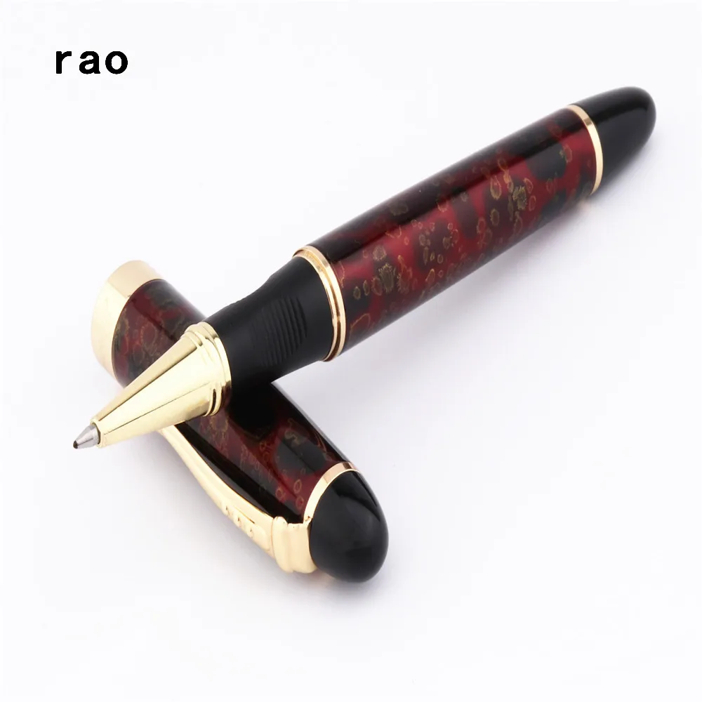 Jinhao X450 бордово-красного цвета в крапинку, деловая офисная ручка-роллер со средним пером, новая