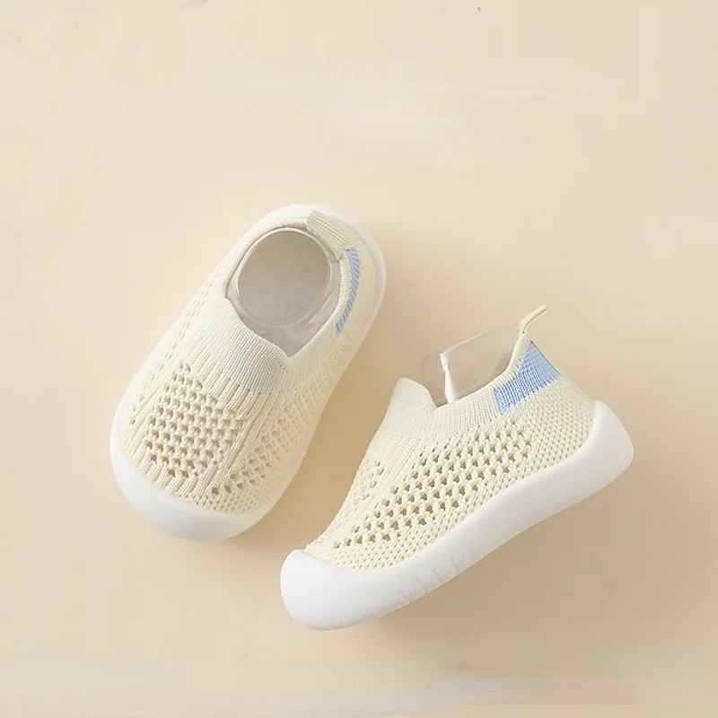 Весенне-осенняя детская обувь на тонкой мягкой подошве для младенцев, модная удобная нескользящая обувь для ходьбы