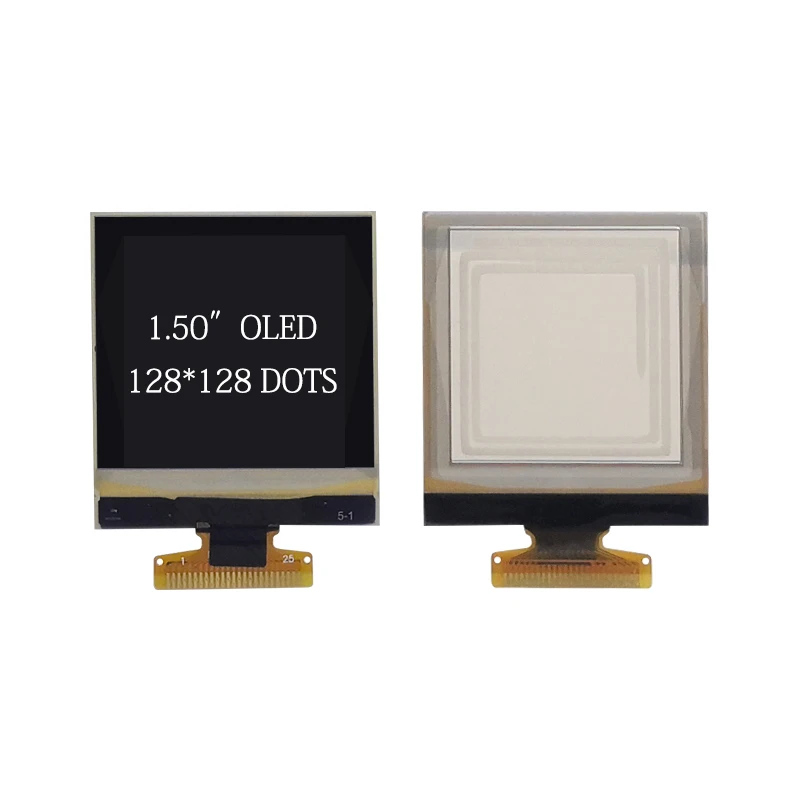 1,5-дюймовый OLED-дисплей 128*128 точечно-матричный квадратный экран SH1107 Драйвер 25 контактов