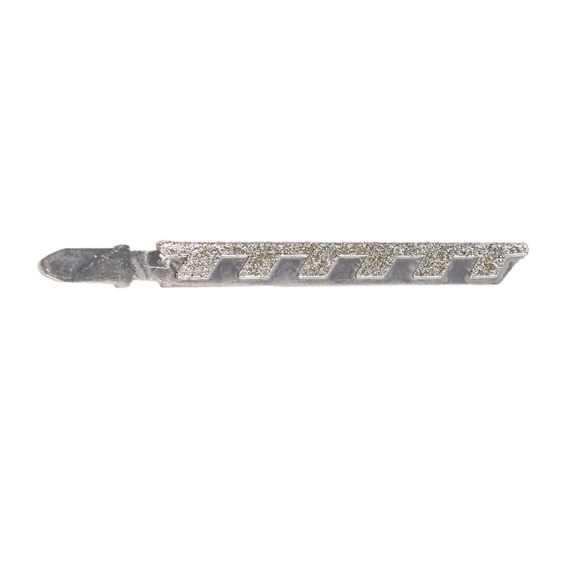 Алмазный лобзик с твердосплавным покрытием 40 зернистостью, Т-образный хвостовик, лезвия для лобзания керамической плитки, применимые в промышленности для обработки камня