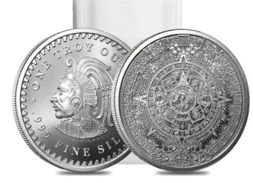 2021 Новогодние Подарки Мексиканские майя 1 унция Серебряной Монеты 999 пробы Ацтекский Календарь Пророчество Культура Памятные Рождественские Монеты Подарки