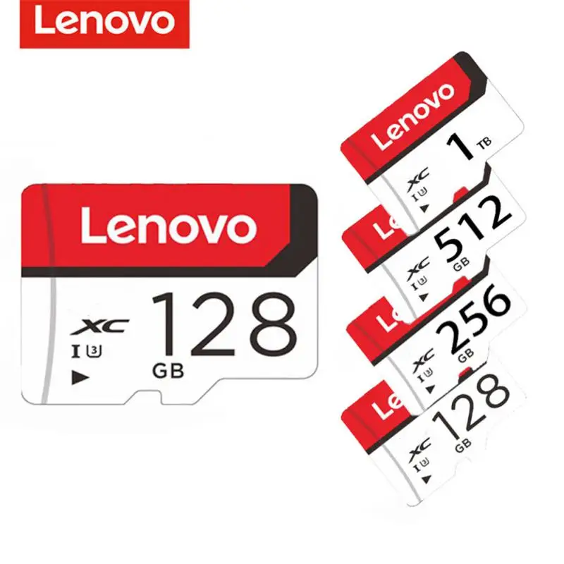 Карты Памяти Lenovo 512GB Ultra SD Высокоскоростная Мини-SD-Карта Класса 10 128 ГБ 256 ГБ 1 ТБ SD/TF Флэш-Карта Для Камеры Телефона Drone