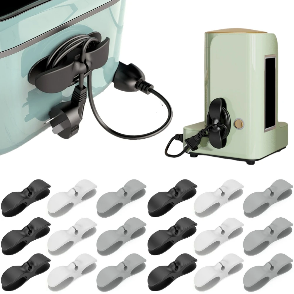 1-4шт Кабельные зажимы Самоклеящиеся резиновые электроприборы Зажимы для проводов Практичный держатель зарядного кабеля Прочные товары для дома