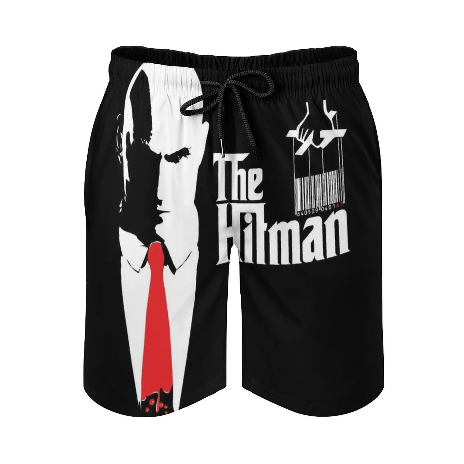Новые мужские плавательные шорты Hitman Quick Dry Beach Board Swimwear Модные волейбольные шорты Hitman Gamer Gaming Geek Nerd Code 47