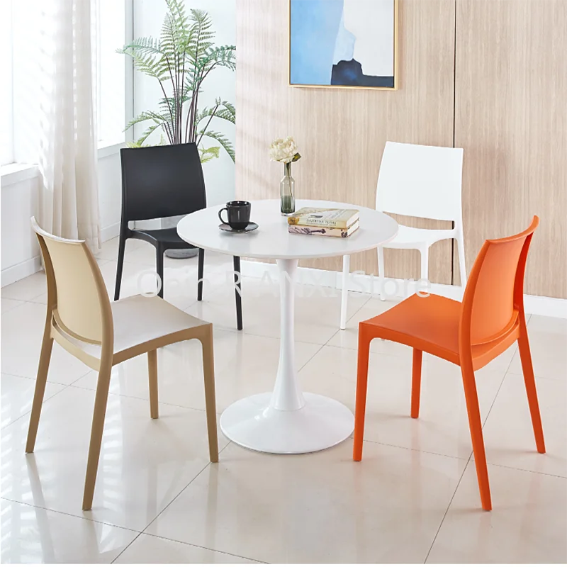 Современный макияж Офисные стулья для гостиной Nordic Salon Эргономичный Обеденный стул для вечеринки из пластика Saddie Da Soggiorno Мебель для дома WKYZ
