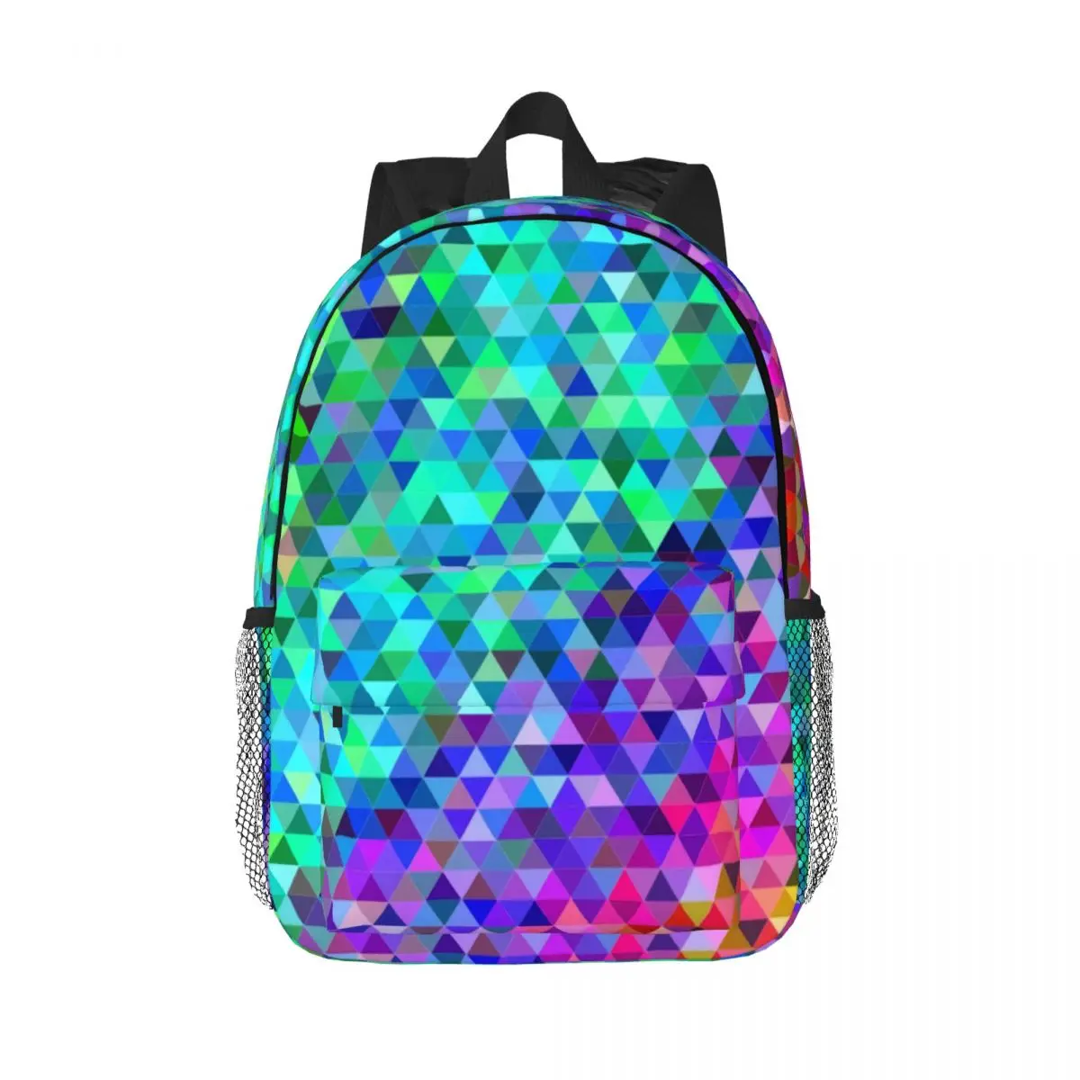 Кубистические Красочные Абстрактные треугольные рюкзаки для женщин и мужчин, Водонепроницаемая школьная сумка для колледжа, сумка для книг с принтом