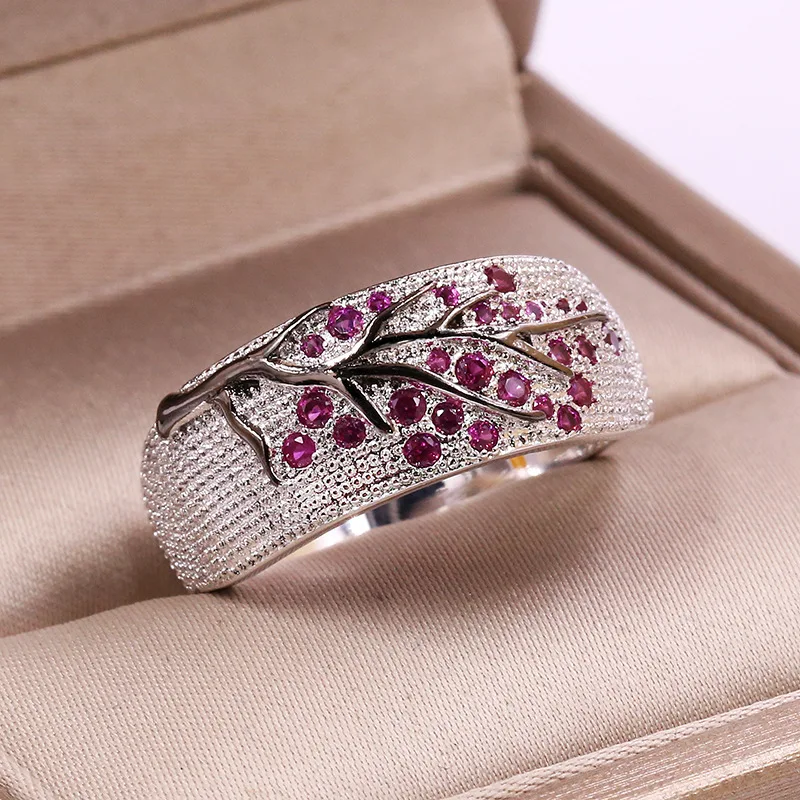 модное блестящее кольцо с веткой дерева из красочного хрусталя, кольца с веткой циркона для женщин, Уникальный ювелирный подарок для свадебной вечеринки в стиле панк-ветка