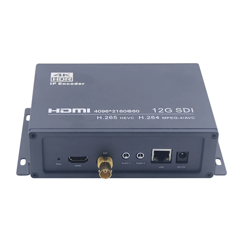 Новейший видеокодер H265 4K60 HDMI 12G-SDI в SRT RTMP с записью
