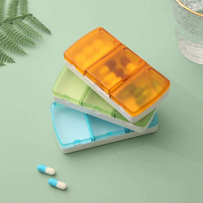 1 шт. Герметичная коробка для лекарств с 3 сетками, Портативная коробка для хранения лекарств в здравоохранении, Пластиковая коробка, Портативная Дорожная коробка для таблеток