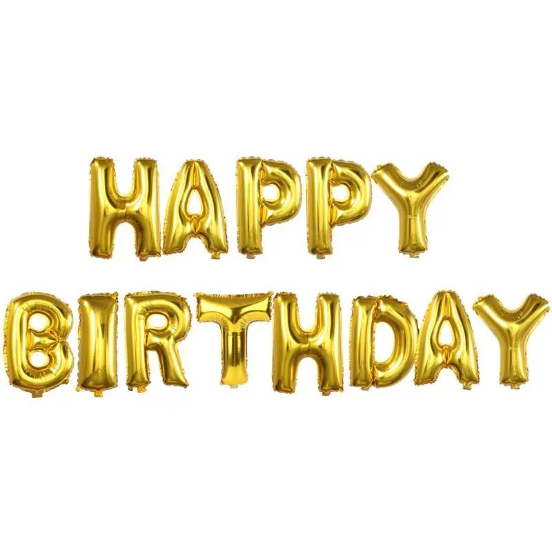 С Днем рождения, воздушный шар, украшения на день рождения, воздушный шар для детей и взрослых, Воздушные шары с буквами из фольги, Баннер на день рождения, алфавит